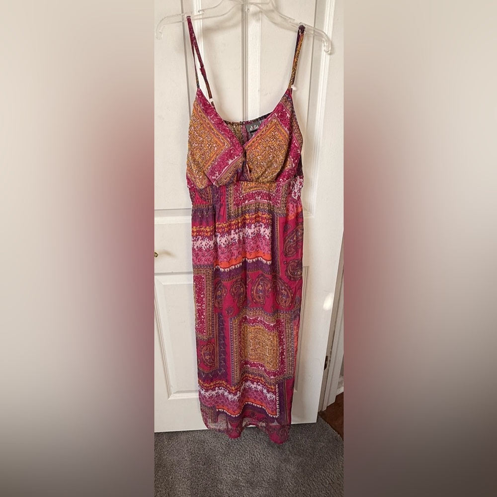 Dots Multicolor Paisley Maxi Dress